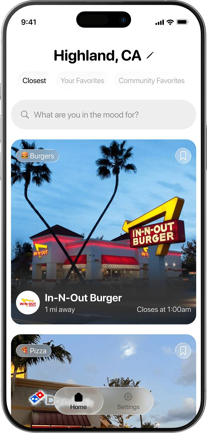 Fast Food Companion App 2